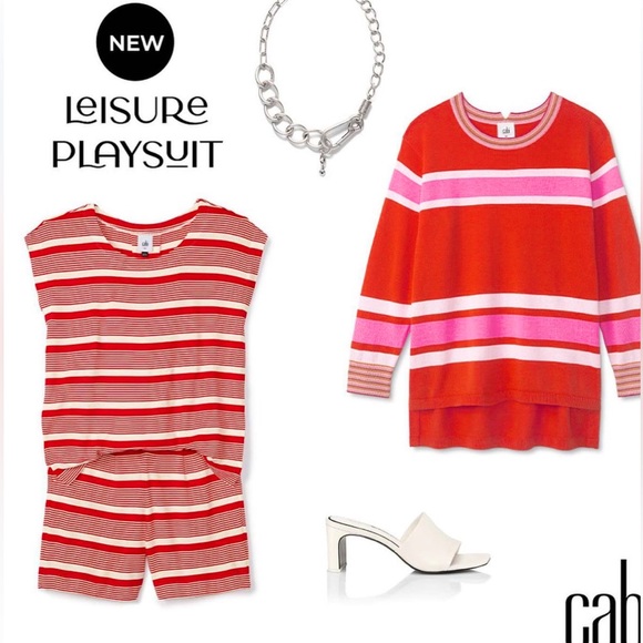 Cabi Leisure Playsuit Romper Size Large - Picture 12 of 13